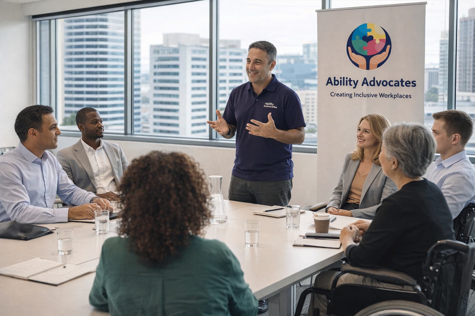 Ability Advocates trainer facilitating disability inclusion workshop