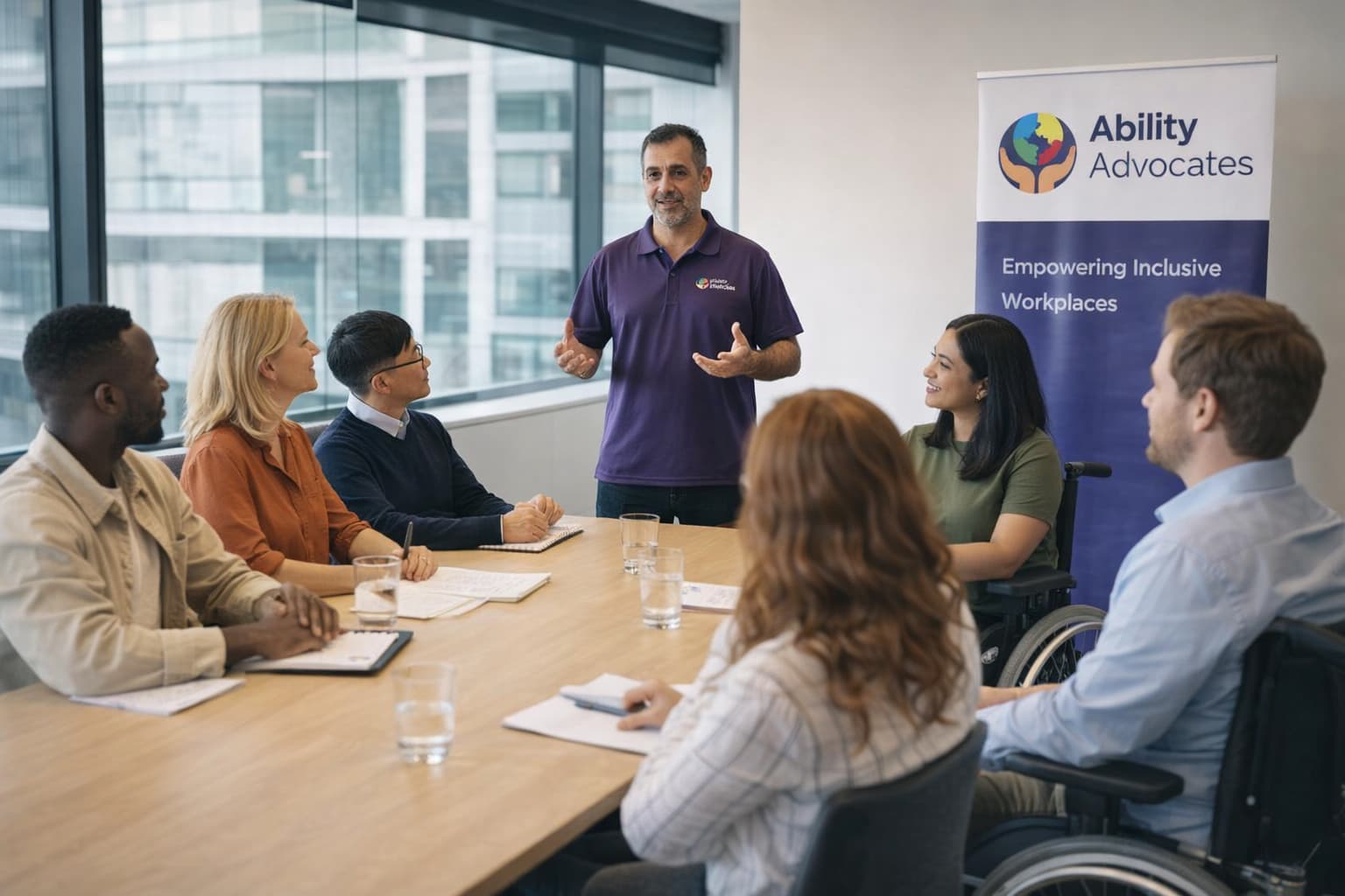 Ability Advocates disability confidence training in modern corporate setting