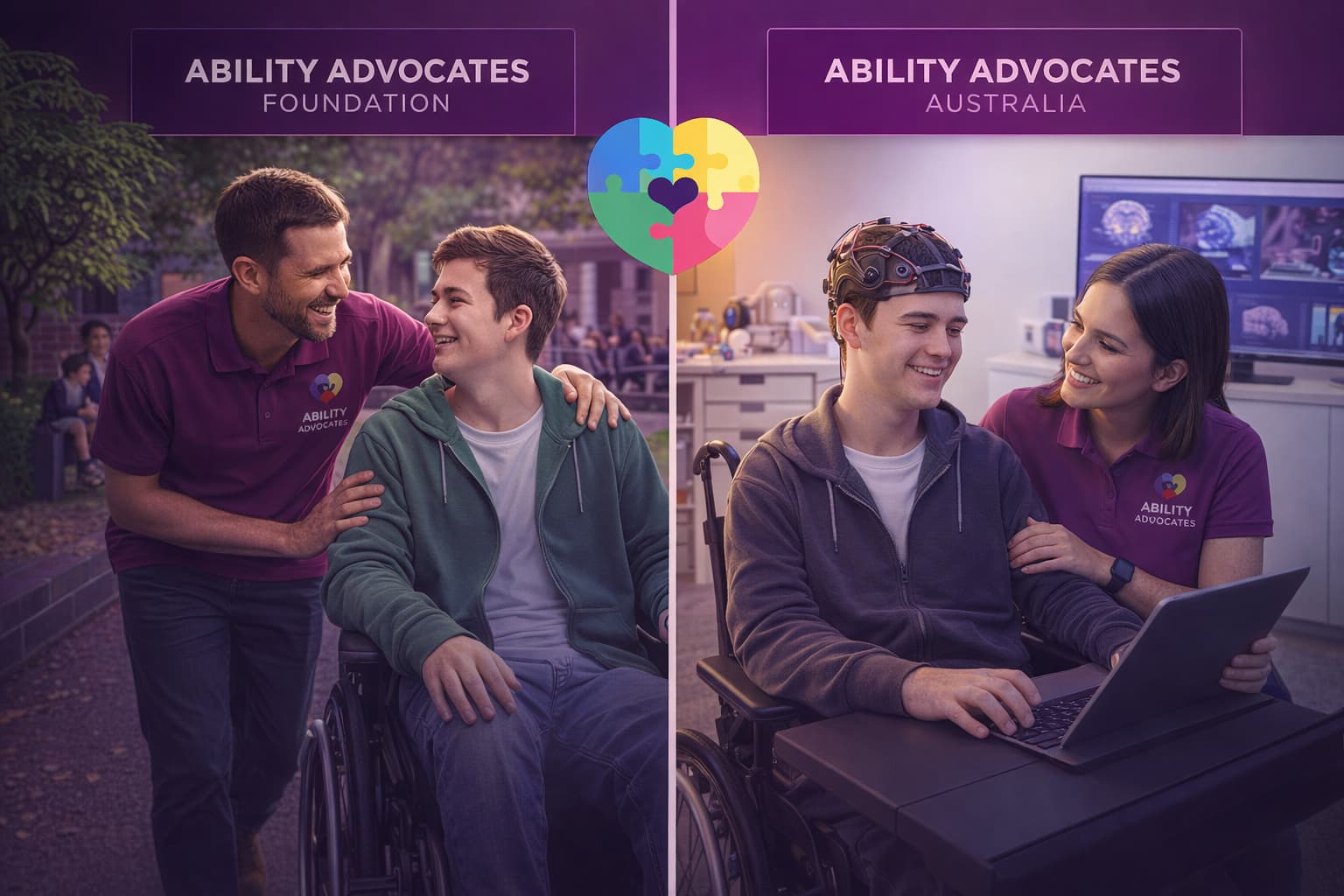 Two Ability Advocates pathways - advocacy foundation and allied health services working together